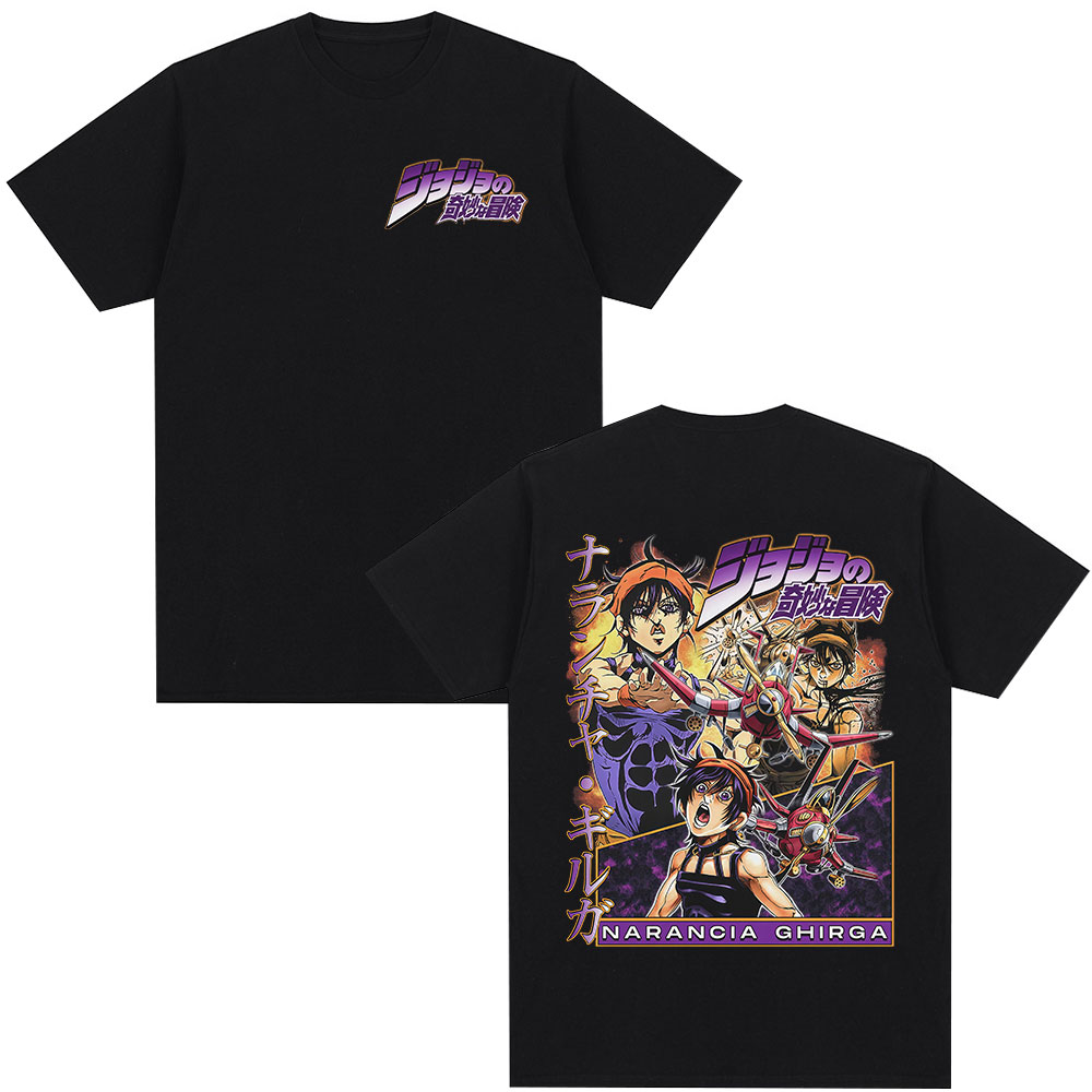 Anime Merchandise Shop - เสื้อยืดอนิเมะ JoJo Bizarre Adventure ลายการ์ตูน Narancia