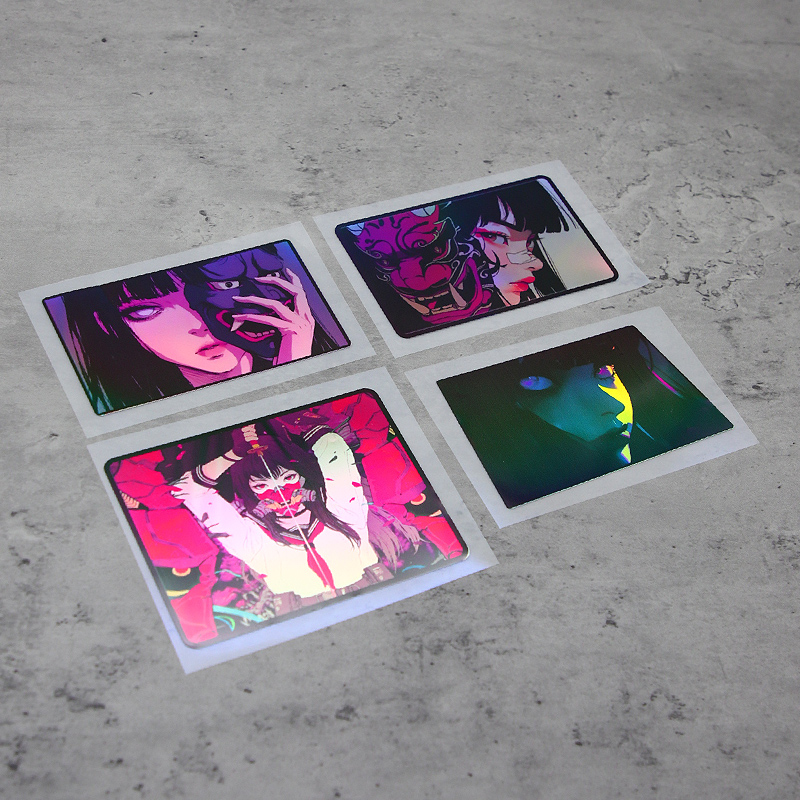 Premium Anime Merchandise - สติกเกอร์โฮโลแกรมลายอนิเมะ 1 ชิ้น คุณภาพสูง ติดแน่น ดีไซน์ทันสมัย