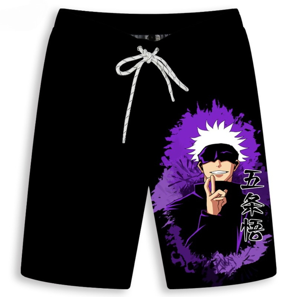 กางเกงขาสั้นพิมพ์ลายโกโจ ซาโตร - Anime Merchandise Shop บทวิจารณ์และราคา