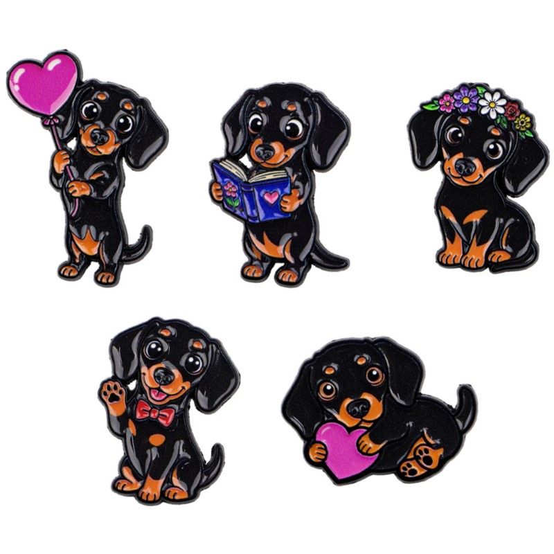 ชุดเข็มกลัดเคลือบลายดัชชุนด์น่ - Enamel Pin Set บทวิจารณ์และราคา