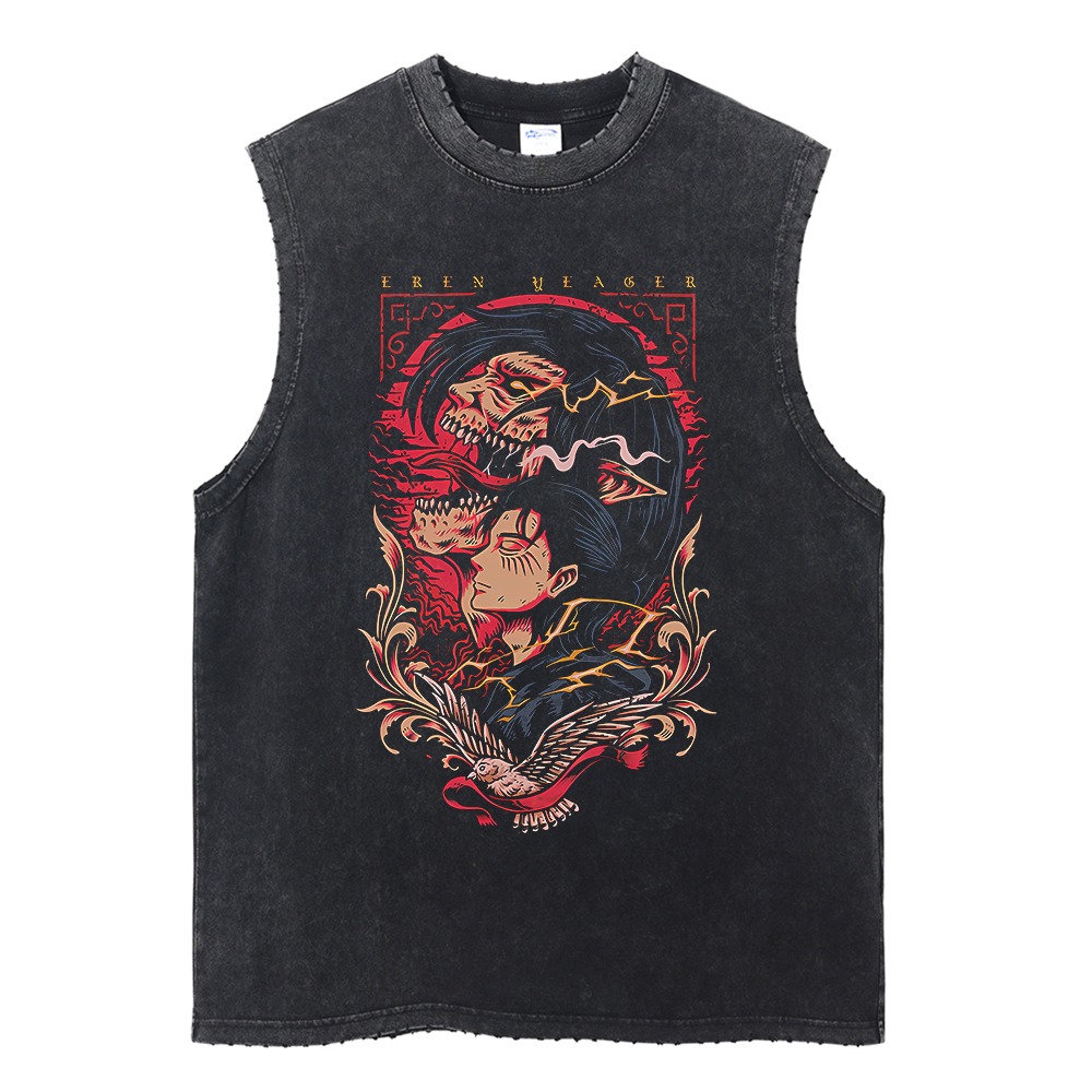 เสื้อกล้ามออกกำลังกายผู้ชายลาย - Anime Merchandise Shop บทวิจารณ์และราคา