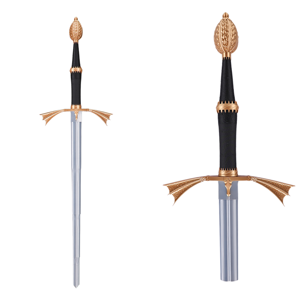 ดาบพลาสติกสีเงินแบบพับได้สำหรั - Cosplay Prop Sword บทวิจารณ์และราคา