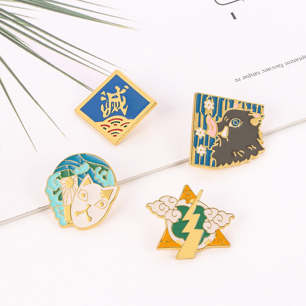 1 ชิ้น สินค้าอนิเมะ เข็มกลัดติ - Anime Merchandise Logo บทวิจารณ์และราคา